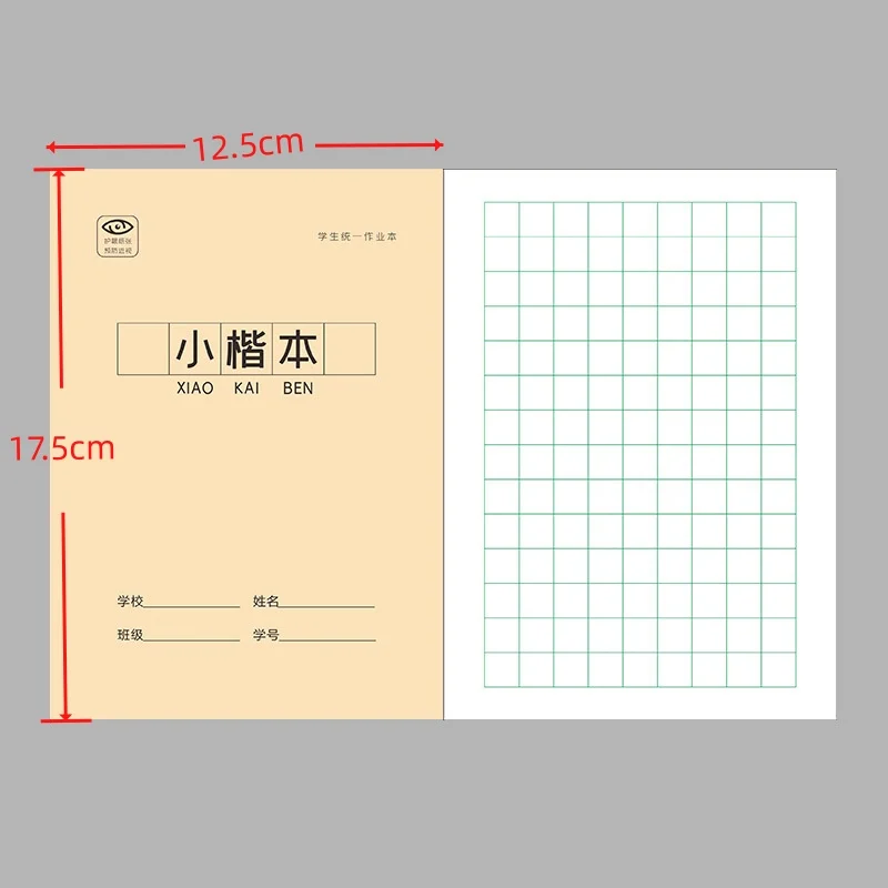 10 pezzi/lottp piccolo carattere cinese quaderno di esercizio PinYin pratica scrittura calligrafia quaderno TianZi cancelleria libro DEO
