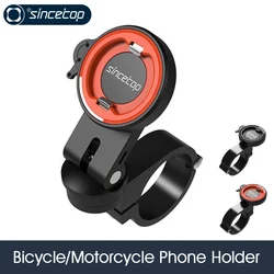 Motorcycle & Bike Phone Mount | 360° Rotating Handlebar Bracket for iPhone 16 Pro Max/Samsung Galaxy - for Road/Cycling/Outdoor