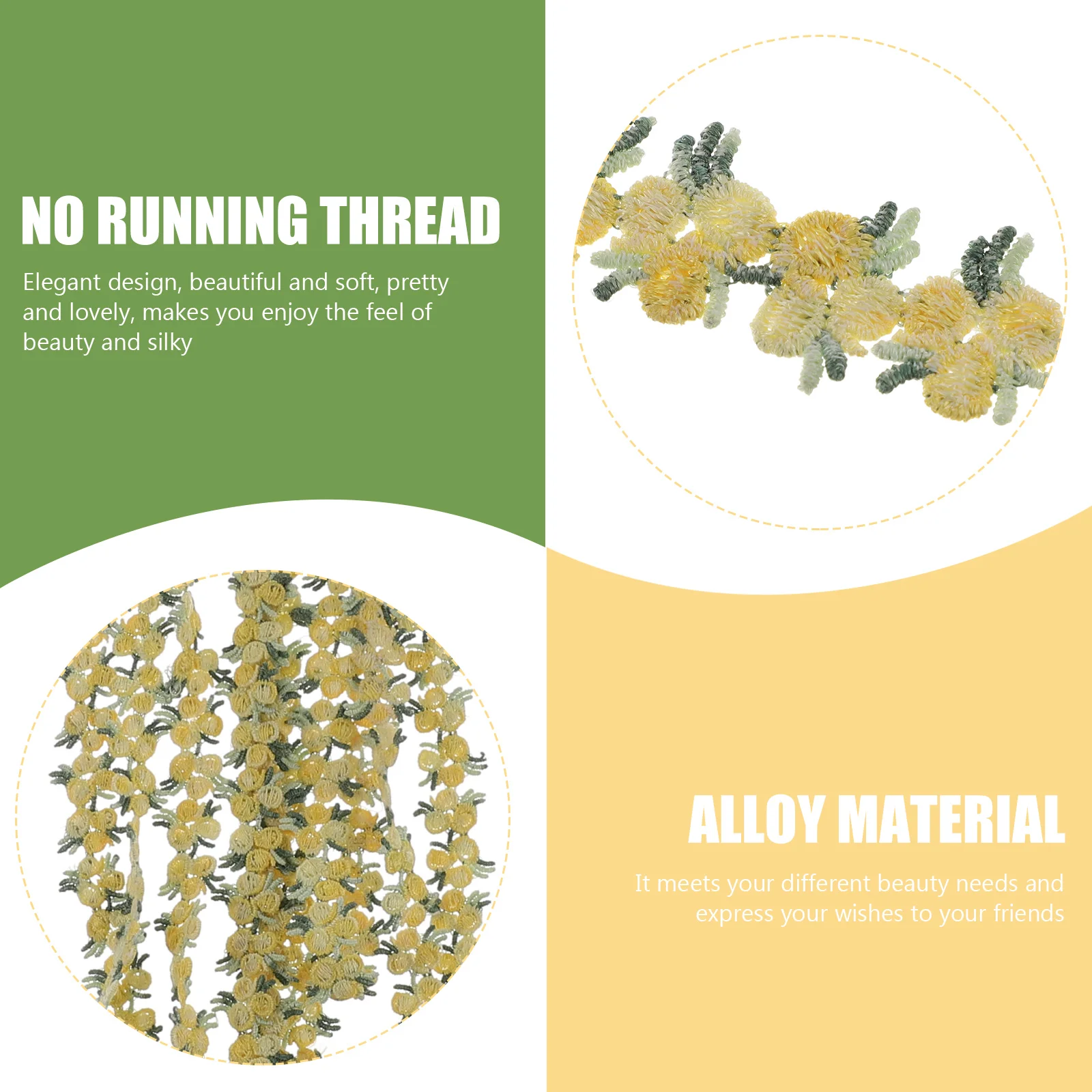 

4 .5m Embroidery Lace Sewing Materials Elastics Ribbon Trim for Flowers Embroidered Gift Wrap Crafts Ribbons Packing Daisy