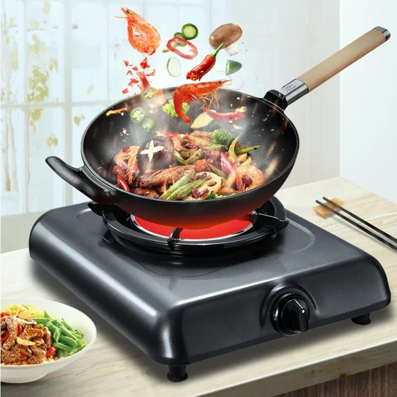 Infrared Gas Single Burner Stove, High-Efficiency Household Gas Cooktop, First-Class Energy Saving Desktop Gas Cooker