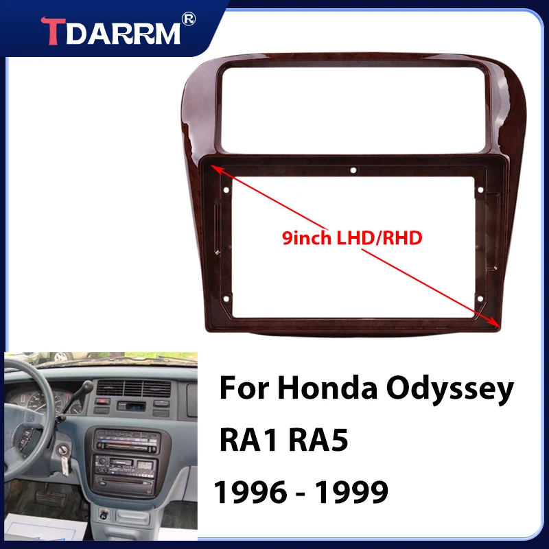 For Honda Odyssey RA1 RA5 1996 - 1999 Multimedia Player Car radio Fascia Frame 2din Stereo GPS DVD Head Unit Panel Trim kit