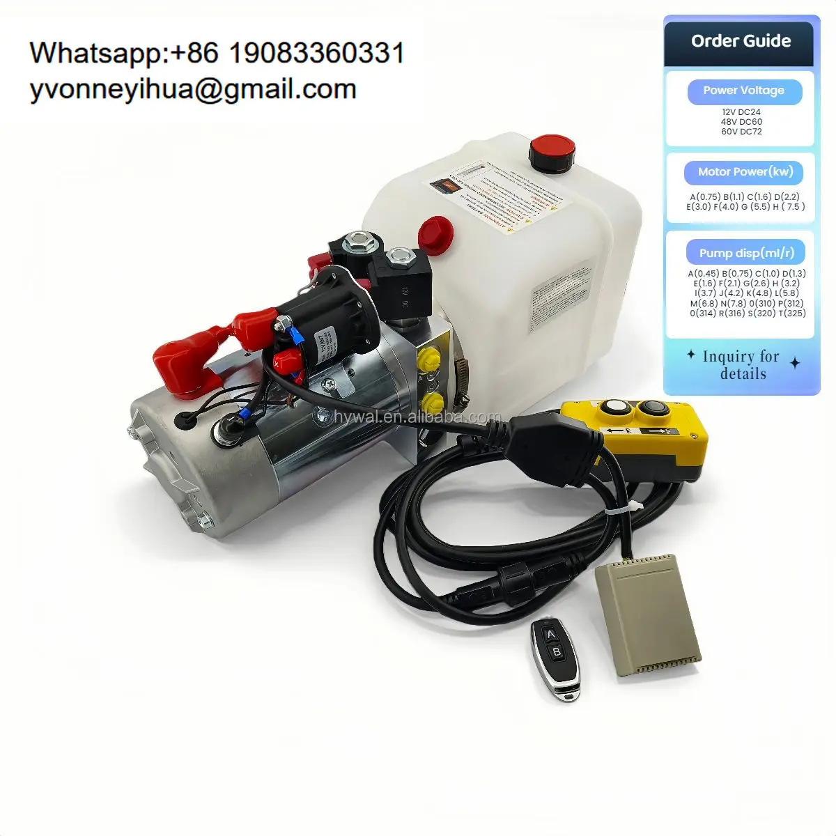 

Double Acting Auto Remote Controller Auxiliary Scissor Platform Mini Dc Hydraulic Power Unit