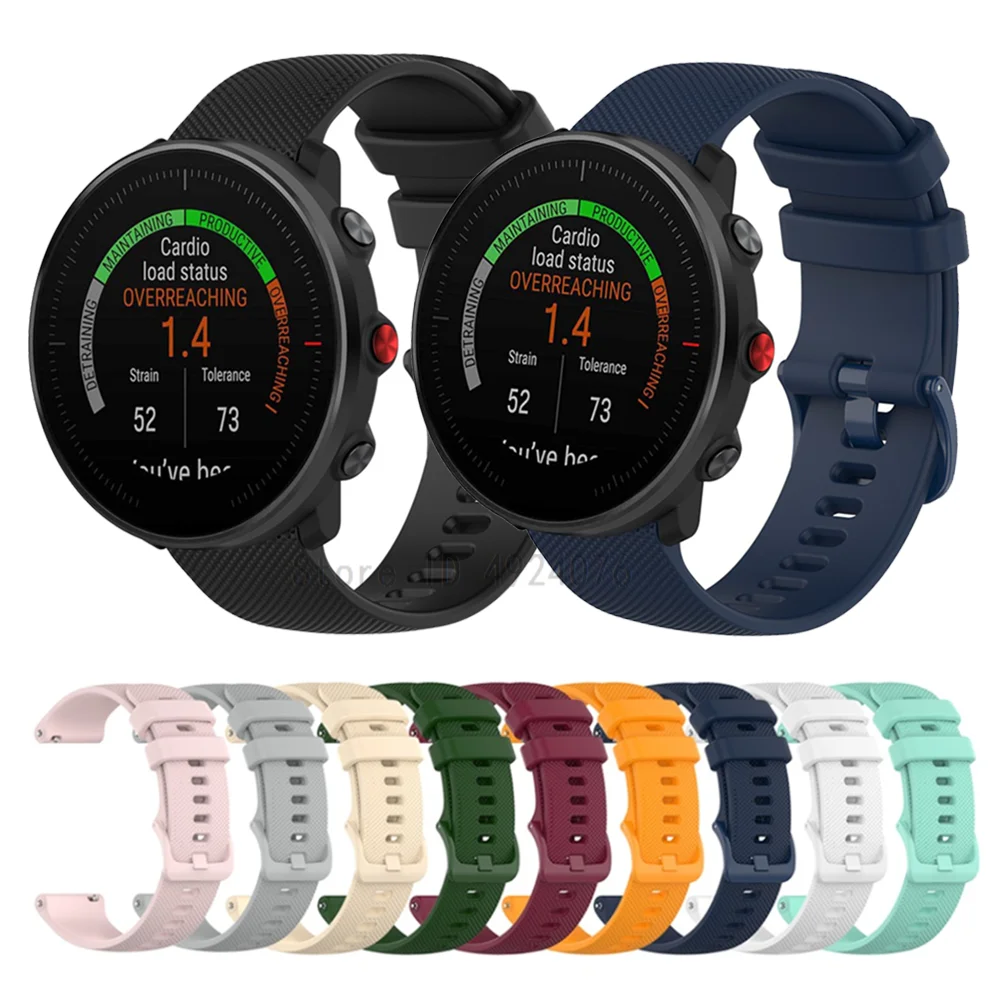 سوار المعصم 20 22 مللي متر لاستبدال فانتاج M2/حصى X Correa الأشرطة الفرقة ل القطبية فانتاج م/إشعال 2 الساعات سيليكون سوار