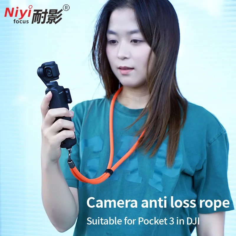 Cordino per tracolla per fotocamera Corda a mano a sgancio rapido per DJI OSMO Pocket 3 Anti-smarrimento con accessori per fotografia con cinturino da polso a vite 1/4