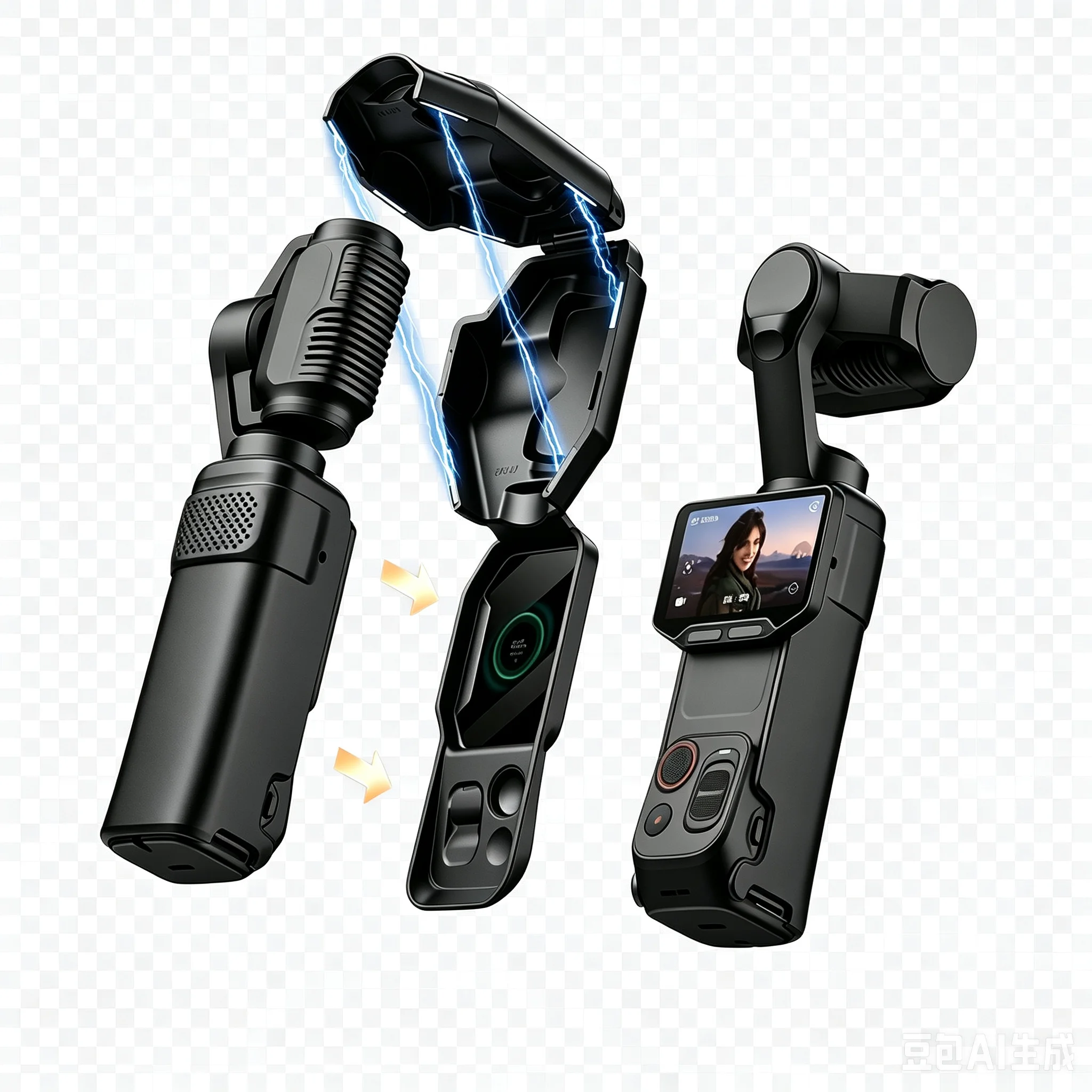Magnetyczne etui ochronne na kamerę Insta360 Luna Ultra z małą szybą ochronną na ekran, plastikowa osłona na Insta Luna Ultra, futerał do przechowywania. — zdjęcie produktu 7