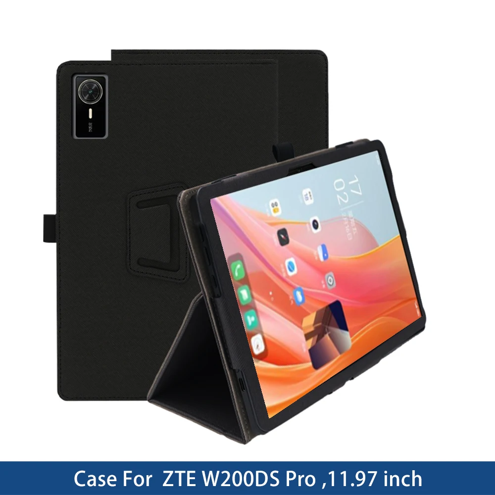 Funda Case For ZTE W200DS Pro 11.97" Ultra Slim PU Folio Leather Folding Stand Cover Stylus Pen Loop Holder,PU Full Protection