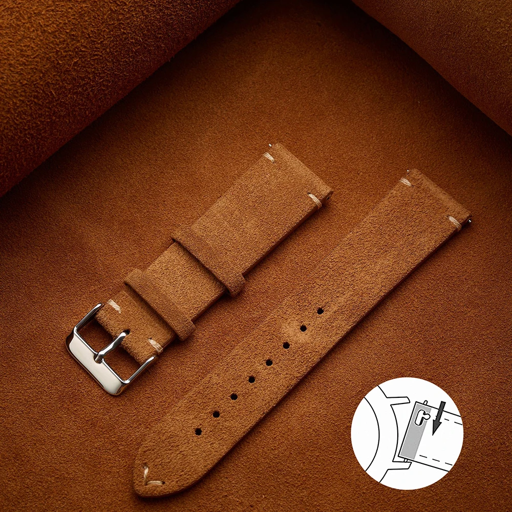 Soft Suede Strap Wristband Watch Bands