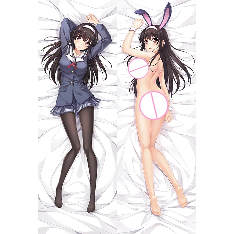 

Dakimakura Anime Pillow Cover Kasumigaoka Utaha Double Sided Print 2Way Cushion Cover Xmas Gifts