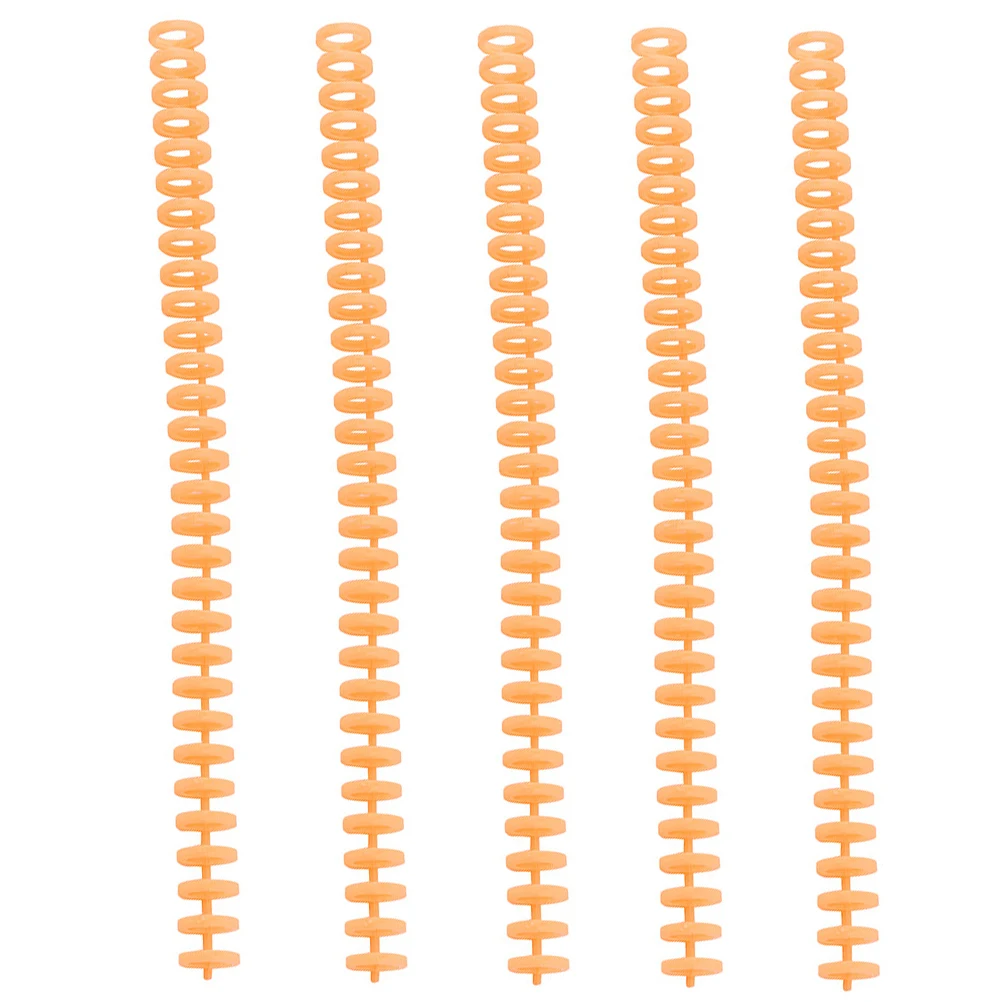 5 Pcs Plastic Loose Leaf Ring Binding Coils Spiral Notebook Comb Bindings Use Easy Page Turning