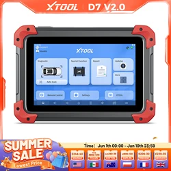 XTOOL D7 V2.0 OBD2 Scanner All System Car Diagnostic Tool Bi-directional Automotive Tool ECU Coding with 39+ Service Function
