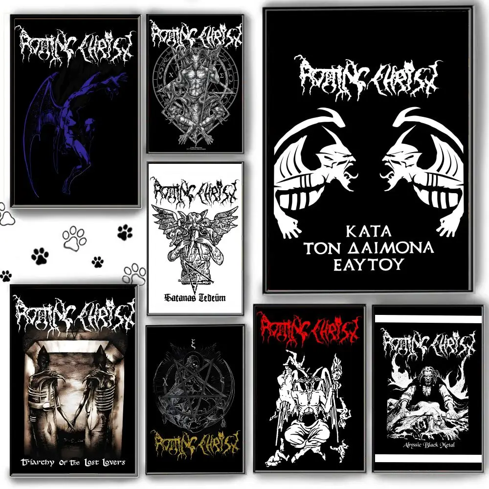 anime R-ROTTING C-CHRIST Metal Poster Canvas HD Poster Wall Art interior Hallway Home Decoration Holiday Gifts