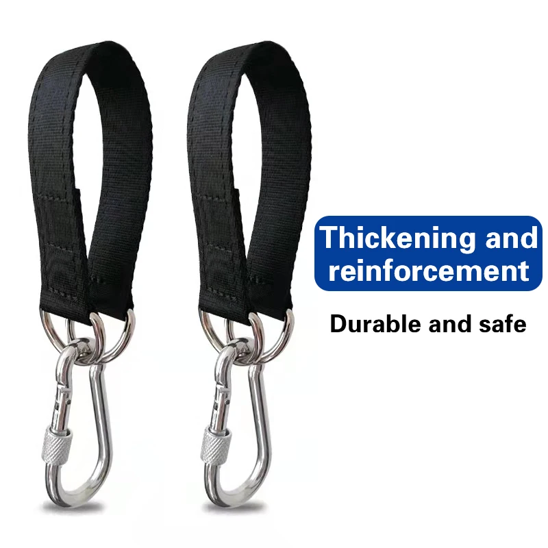 Outdoor Tree Swing Straps 200kg Heavy Duty Hook Ring Hanging Belt Connecting Belt For Hammock Punching Bag Swing Horizontal Bar