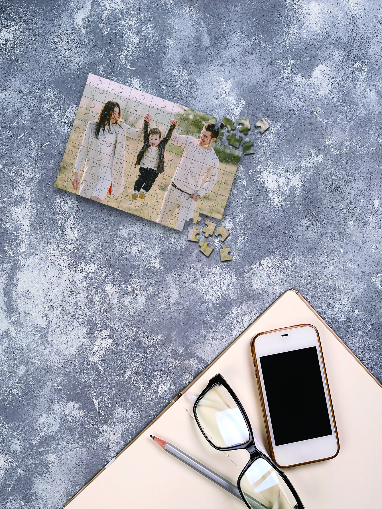 35/150/300/500pcs Creative Parent-child photo Customized Picture Personalised Decompression Puzzles Personalized Photo