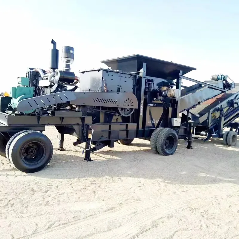 Customized China Portable Mobile Roller Crusher, Small Hand Operated Stone Crusher for Rock and Stone Crushing