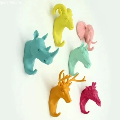 European Style Decorative Key Hook, Wall Hanging, Vintage Home Decor, Retro Hanger, Cafe, Bar, Shop Wall, Animal Coat Hooks,