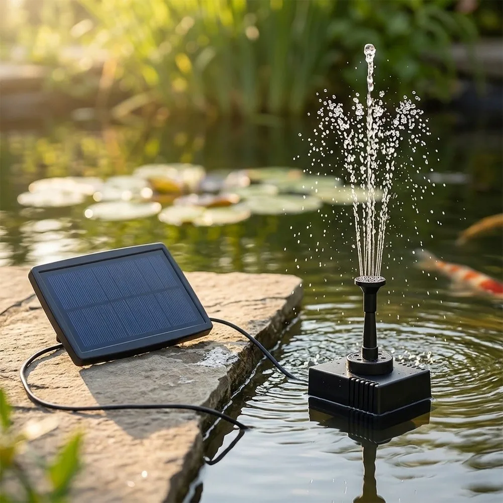 Black Submersible Fountain Pump Submersible Outdoor Fountain Pump Easy Installation Efficient Water Flow Low Maintenance Design