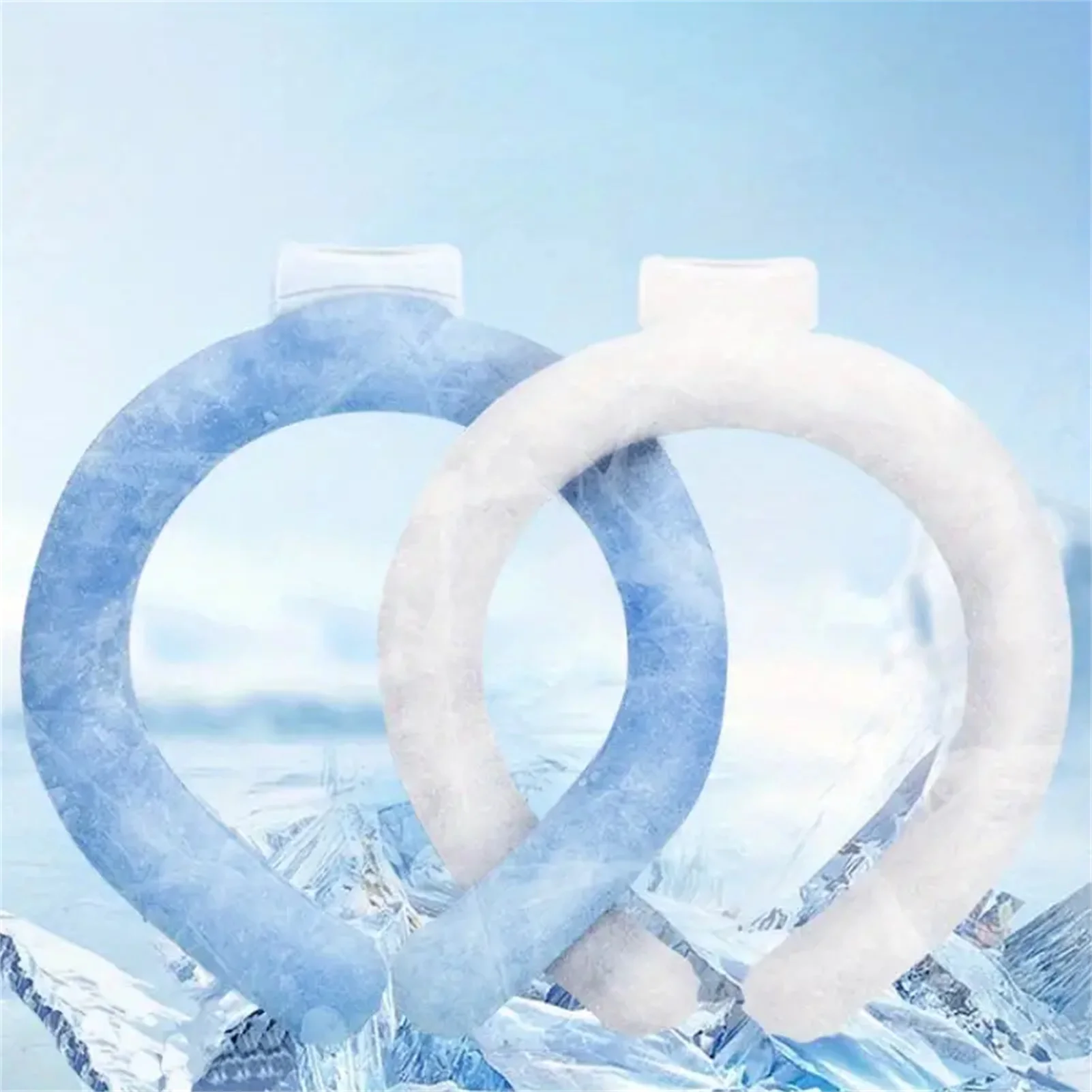 Summer Neck Cooling Tube Wearable Ice Cooling Neck Wraps for Outdoor Indoor Hot Weather