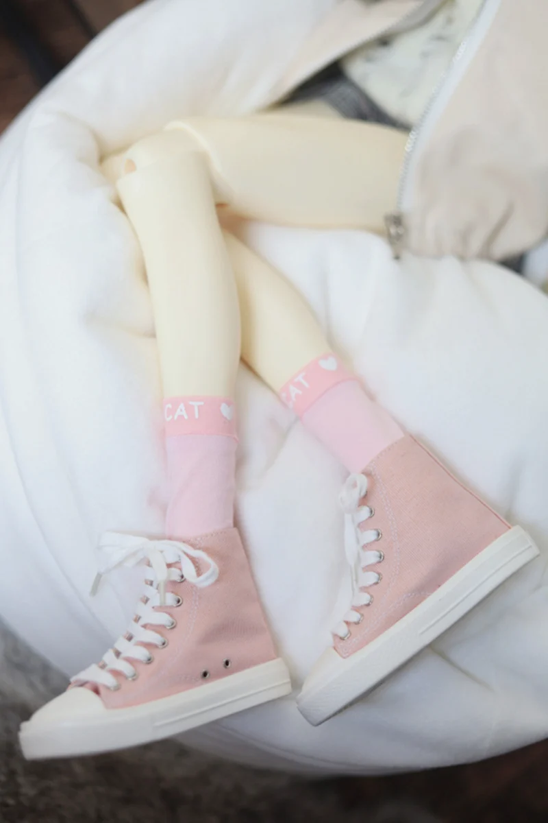 1/4 1/3 Scale BJD Doll Casual High Top Canvas Shoes For BJD/SD MSD SD13 Girl SSDF ID75 Strong Uncle Doll Accessories C2176