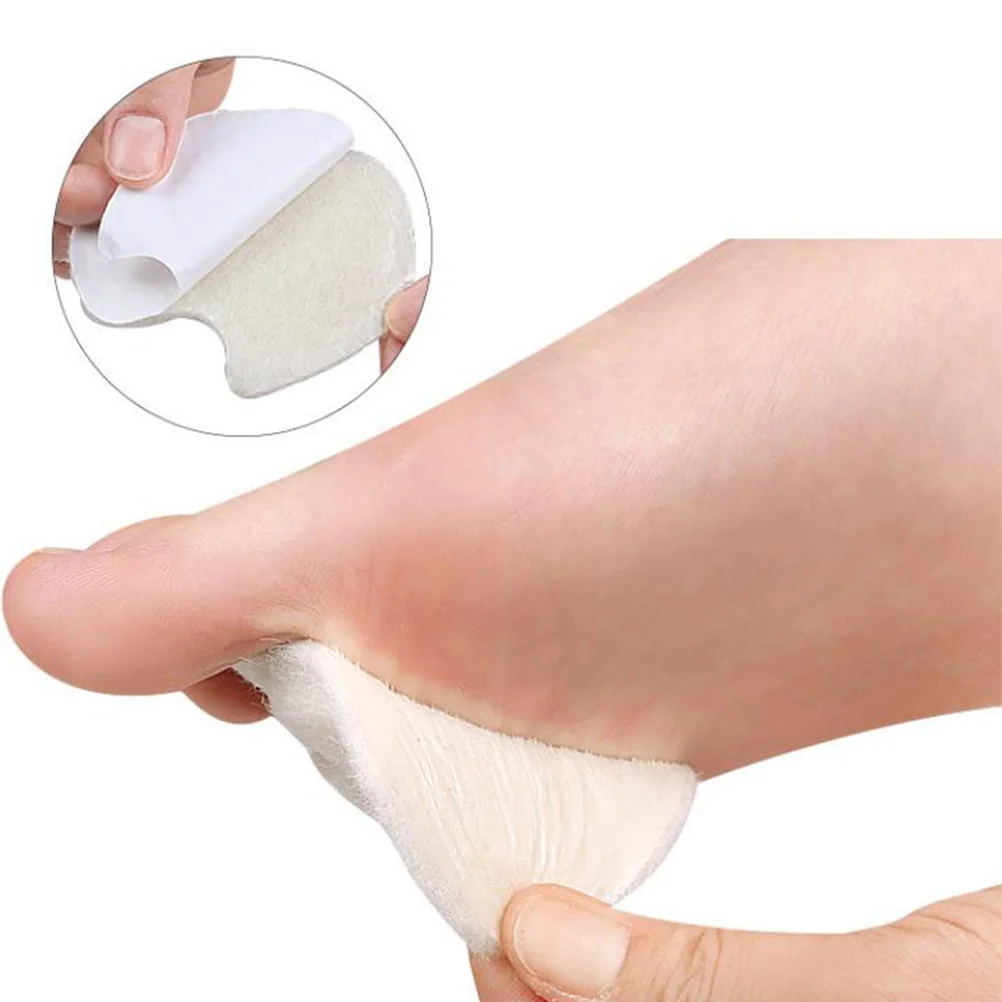 

2pcs 1 Pair Felt Forefoot Pads Breathable Shoe Half Size Pad Replaceable Foot Cushion For Daily Use Walking Jogging Metatarsal