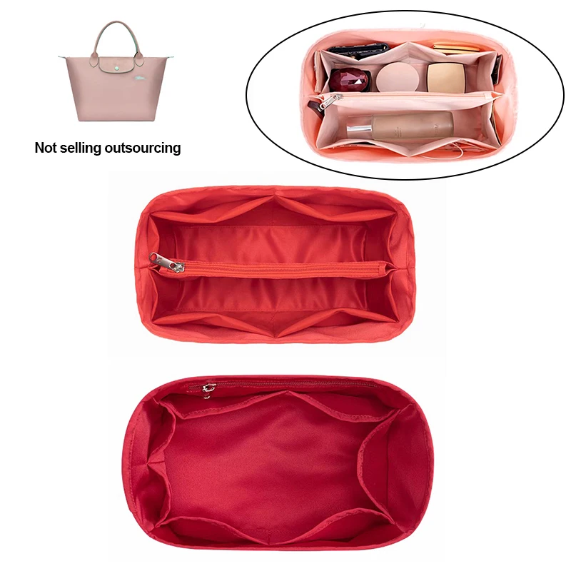 New Women Felt Insert Bag Makeup Cosmetic Bags Travel Inner Purse Handbag Storage Organizer Insert Tote Shaper For Longchamp