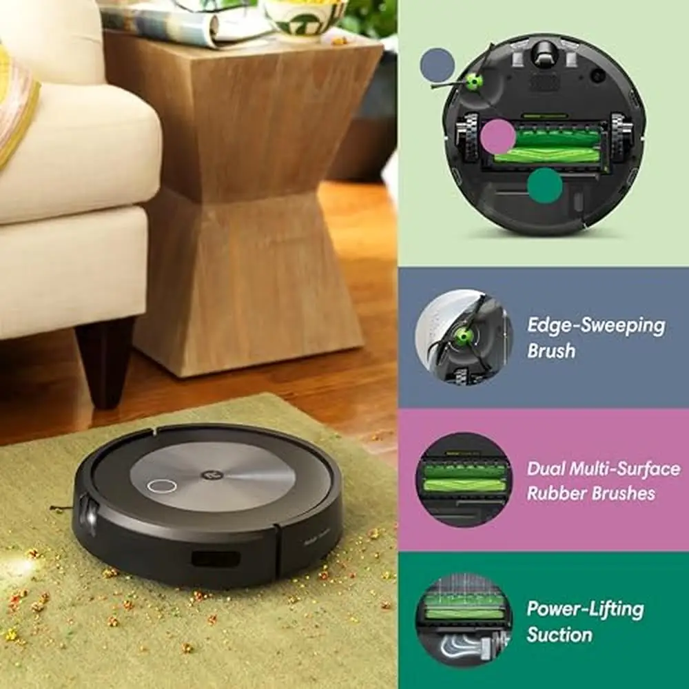 Roomba j7  Self-Emptying Robot Vacuum with PrecisionVision Navigation Pet Waste Avoidance Guarantee Personalized Cleaning