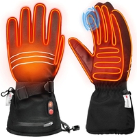 Touch Screen Waterproof Ski Gloves for Men and Women,Rechargeable Heating, Hiking, Hunting, Camping, Cycling, Warm, Winter