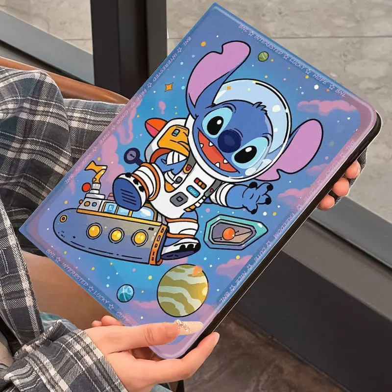 Cute Cartoon Stitch Tablet Case For Samsung Tab S8Plus S9 S9FE Plus S6 Lite 10.4 A7 Lite A8 S10 FE Shockproof Protective Cover