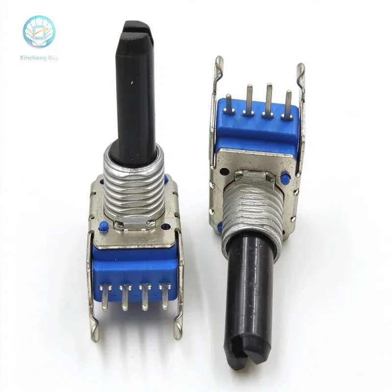 10pcs/lot RV111 amplifier potentiometer B203 potentiometer half handle 20K 4-pin with bracket handle length 17.5MM
