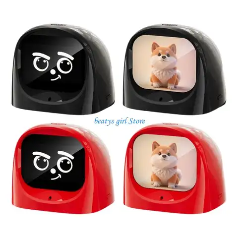 C7AB Intelligent AI Voice Chat Robot Electronic Pet Companion With 30+Languages 60+Dynamic Expression For Home Car Learning