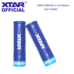 XTAR 2/4/5PCS 18650 3500mAh Rechargeable Battery Li-ion Batteries Max Discharge Current 10A 3.6V Battery with Protection Board