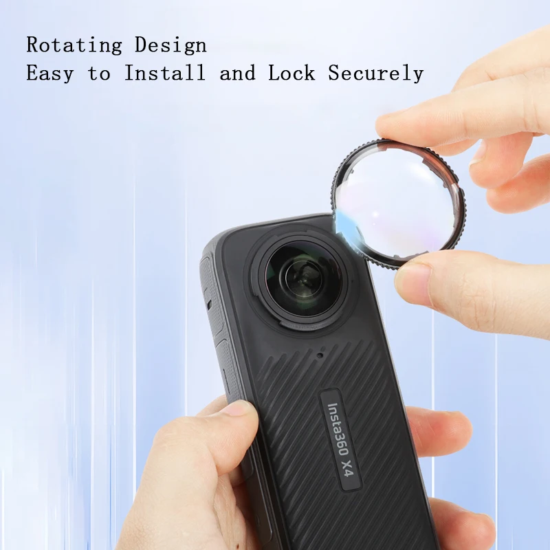 Hochwertige Objektivschutzvorrichtungen für Insta 360 X6 X5 X4 Kunststoff / Glas Standard-Objektivschutzabdeckung für Insta360 X5 4 X6 Zubehör – Detail 8