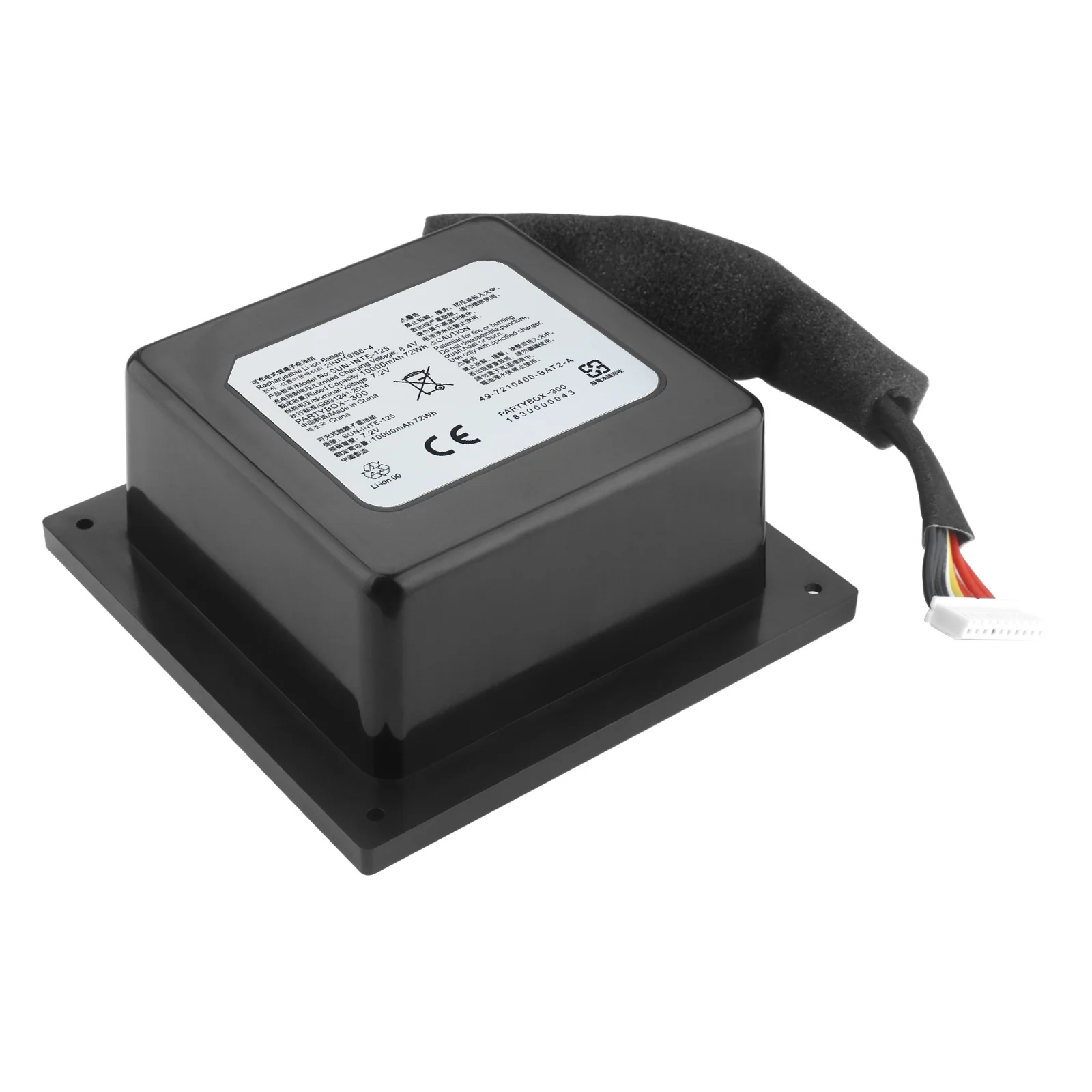 Imagem -04 - Bateria do Altifalante Jbl Partybox 300 Jblpartybox300cn 2inr19 66 Gsp-icr2s4p-pb350a Sun-inte125 7.2v 10000mah