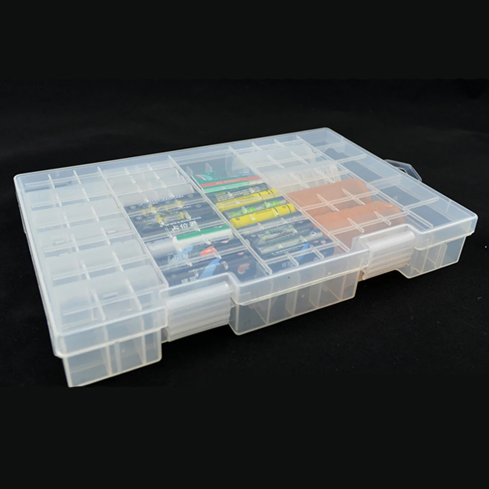 

Storage Box Organizer Chargeable Portable Case Batteries Holder Palstic