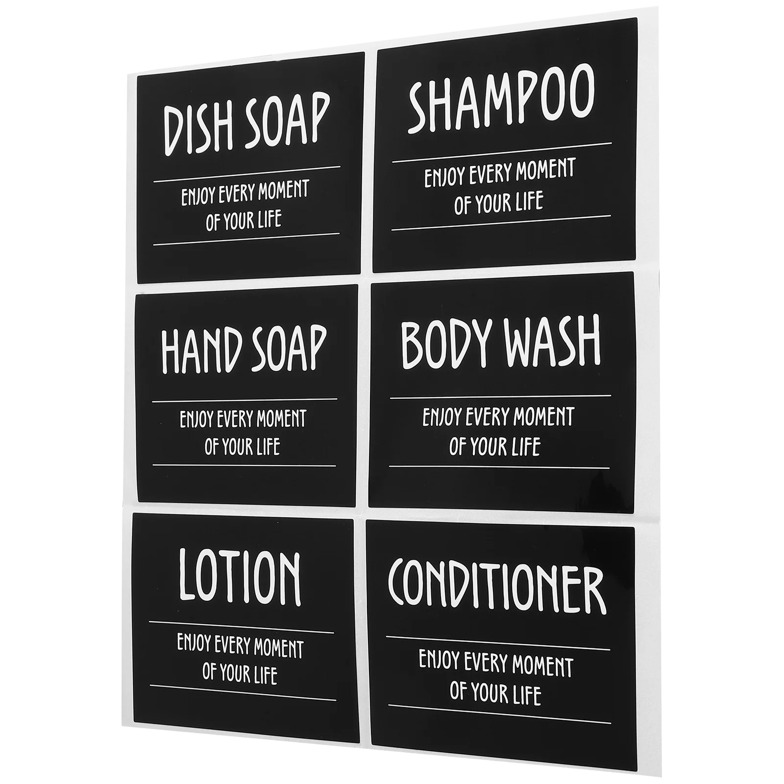 Bathroom Tags Waterproof Bottle Labels Travel Stickers Clean Hand Shampoo Pvc Self-adhesive Conditioner