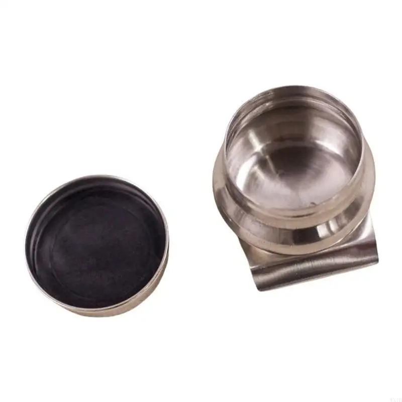 Palette Cup Large Mouth Single Palettes Container Cup Double Dipper with Lid and Clip Oil Paint Container for Drawing 