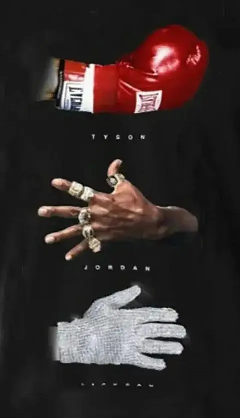 The Hand for Mike of The King. Funny Boxing, Basketball, Pop Music T Shirt. Short Sleeve 100% Cotton Casual T-shirt Loose Top