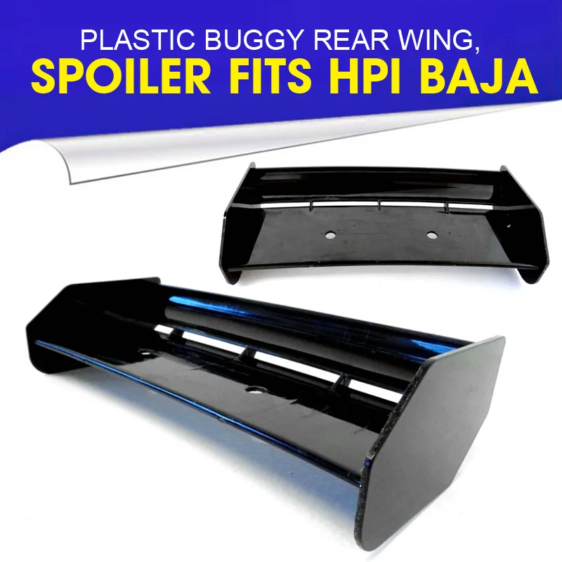 Black Plastic Buggy Rear Wing, Spoiler Fits for 1/5 Rovan HPI Baja 5B King Motor rc car accessories rc crawler car parts