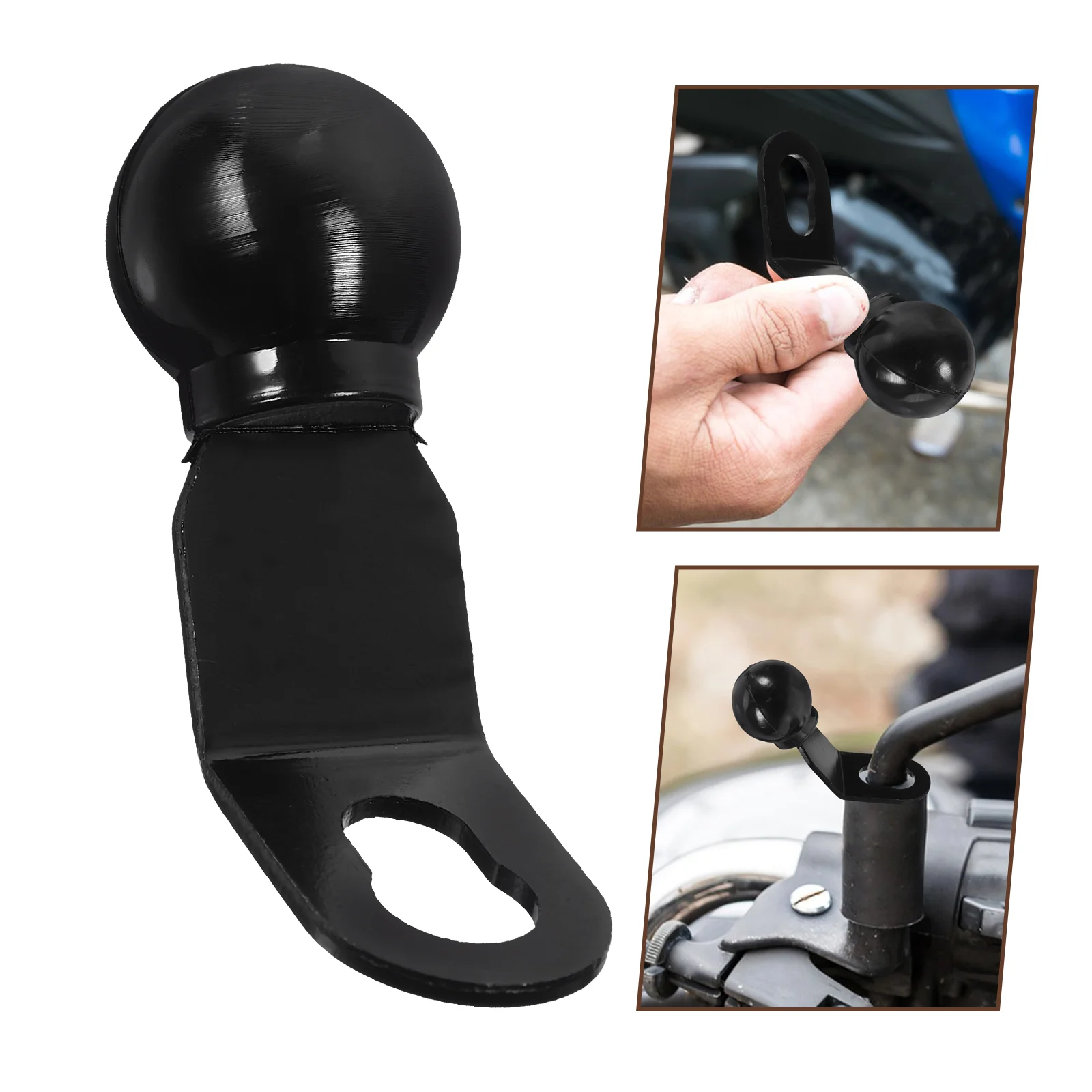 Motorcycle Phone Holder Base Motorcycle Part Phone Mount For Rearview Mirror Fork Stem 23mm ball mount