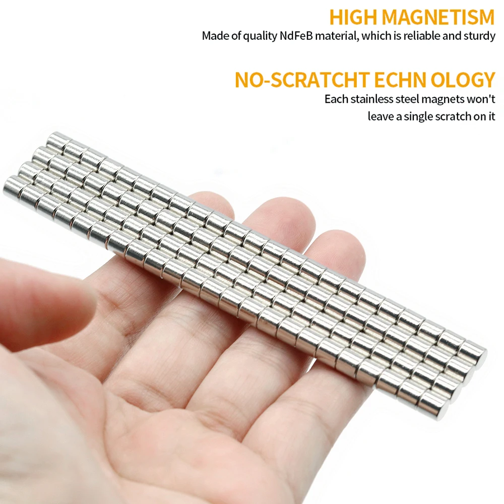 5x5mm Super Strong Round Neodymium Magnet N35 Powerful Magnetic NdfeB Permanent Refrigerator Magnet imanes DIY