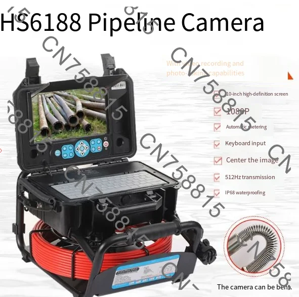 Sewer Video Camera Detector Sewage Pipeline Inspection, HS6188 Pipeline Camera