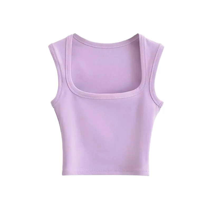 

Women Summer Sleeveless Crop Top Tank Vest