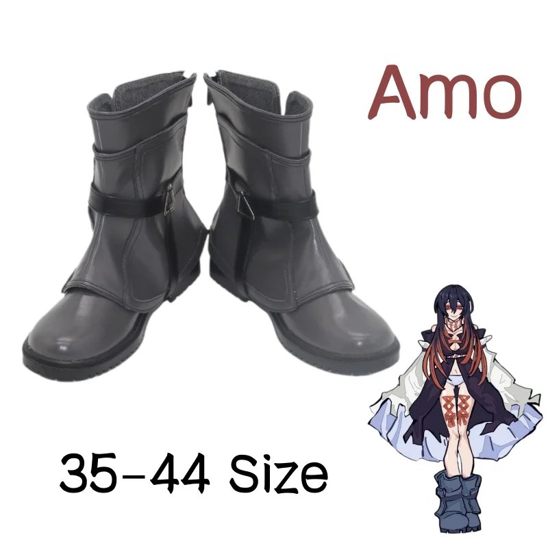 

Amo Empool Cosplay Shoes Boots Gachiakuta Men Woman PU Leather Adult Party Costumes Accessories Anime