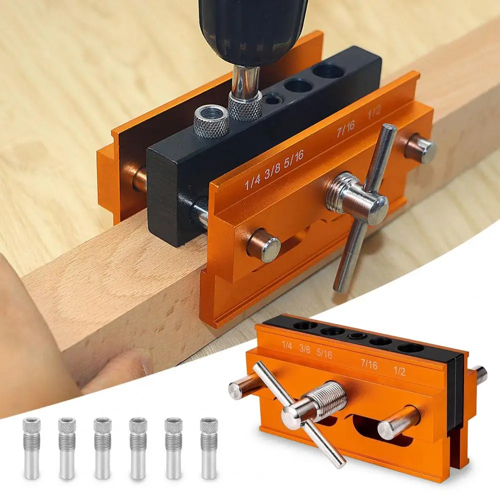 

Precision Machining Woodworking Locator Joints Set Self Centering Doweling Jig with Adjustable Width for Straight Holes Enhance