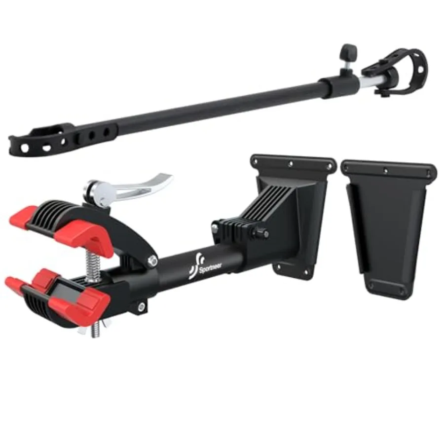

Bike Repair Stand: 360 Rotatable Wall Mounted Removable Bike Clamp - Adjustable Home Bicycle Maintenance Stand with 2 Mounting