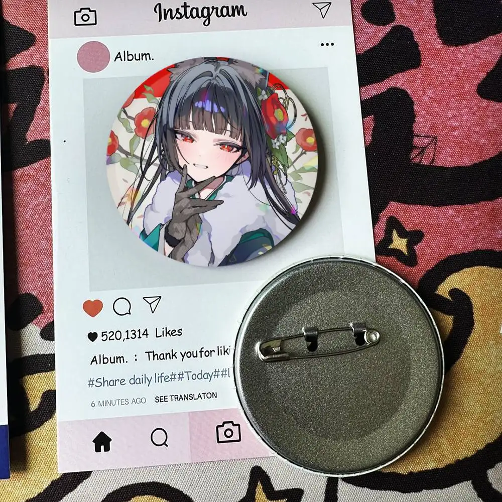 Z Zone Zero Miyabi Hoshimi Badges 25 32 44 58 75 mm Round Fans Collect Friends Gifts Brooch Souvenir