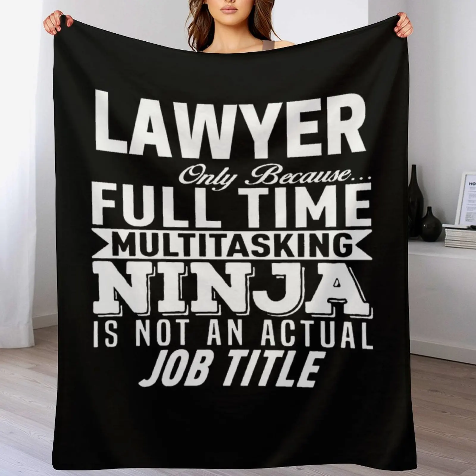 

Lawyer Throw Blanket Portable Lightweight Blanket for Travel Camping