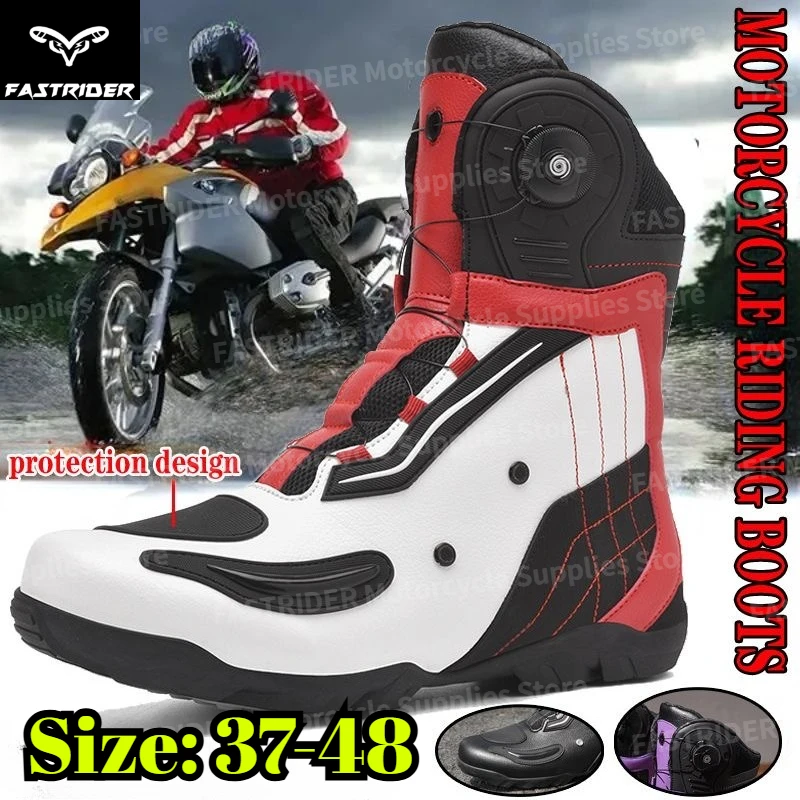 bottes-de-moto-confortables-resistantes-a-l'usure-anti-chute-bottes-de-protection-pour-toutes-les-saisons-chaussures-de-tourisme-pour-moto