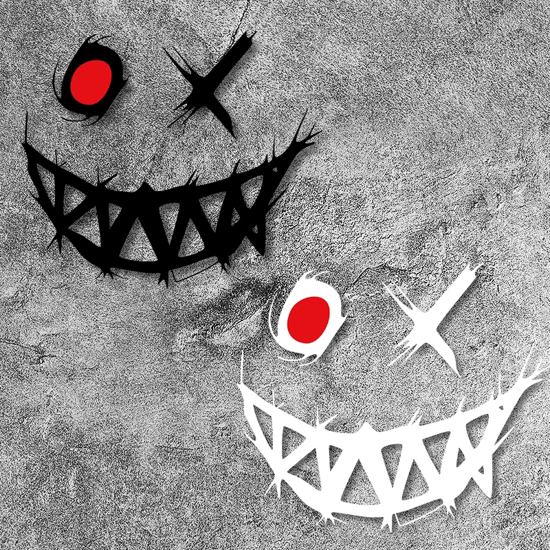 

1PC Devil Smiling Face Car Stickers Waterproof for Body Windshield Window Trunk Vinyl Decals Fashion Decoration Auto Accessories