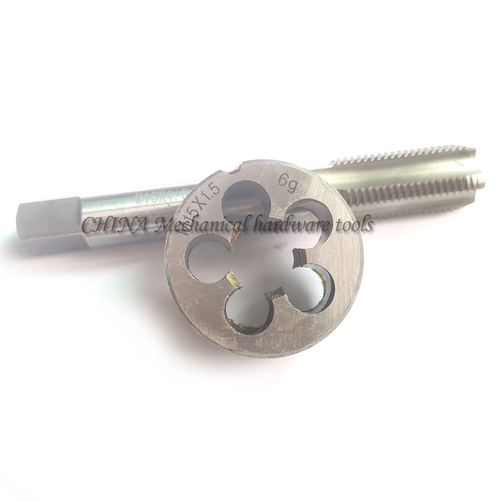 M15 Metal threads Set of taps and dies metric machine Thread plug tap Round die sets M15X2 M15X1.5 M15X1.25 M15X1 X0.75 X0.5