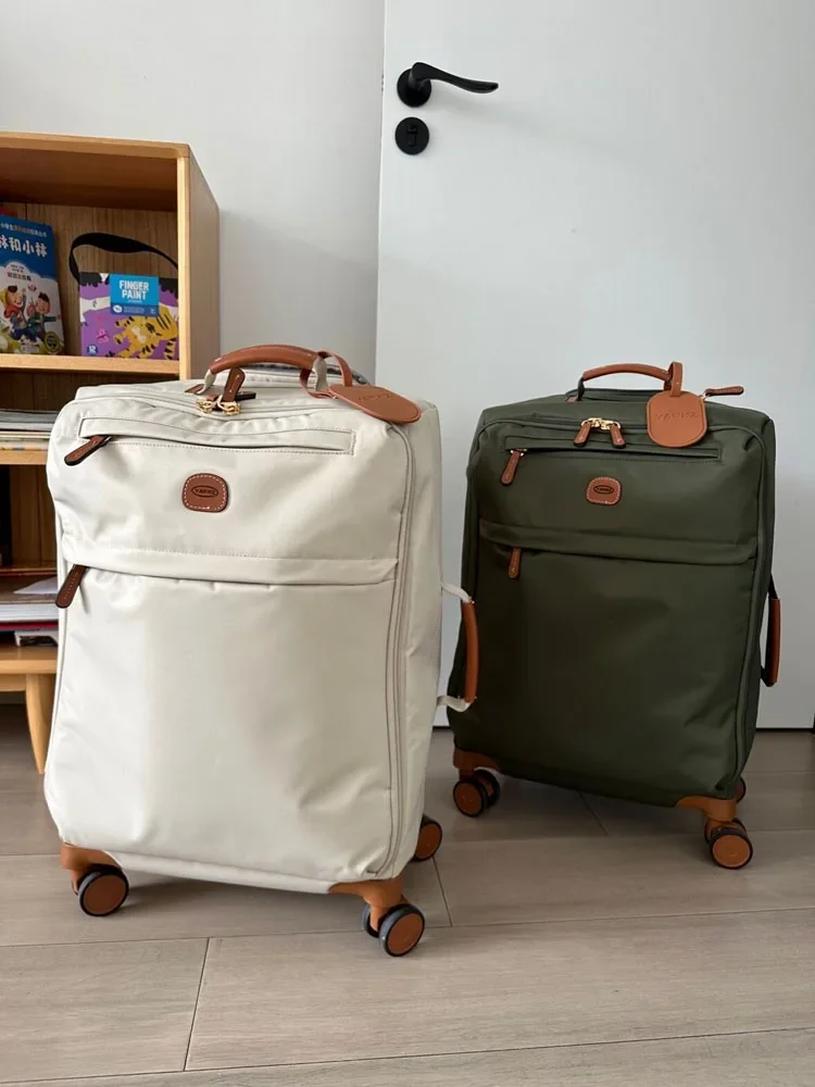 Export ultra-light silent 20-inch high-end Oxford cloth suitcase universal wheel strong and durable canvas travel trolley case